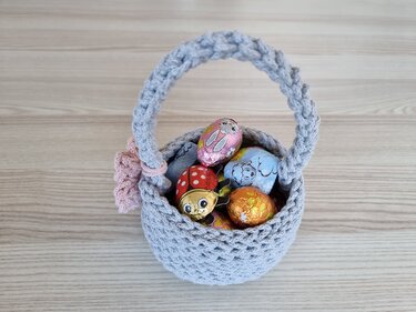„Frohe Ostern“ Osterkörbchen häkeln PDF-Anleitung