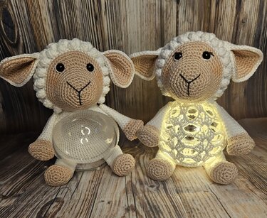 Schaf-Lampe & Schaf-Geschenkbox - Häkeln
