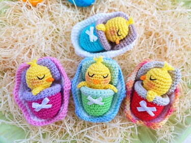 Häkelanleitung - Kuschelküken im Ei