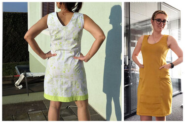 Sheath dress Anthea with Vienna seams from 32 - 54 - Sewing