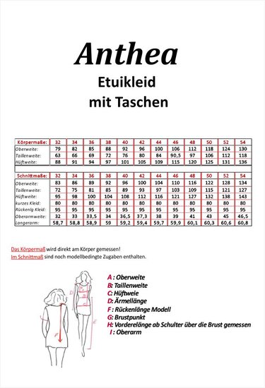 Sheath dress Anthea with Vienna seams from 32 - 54 - Image 8