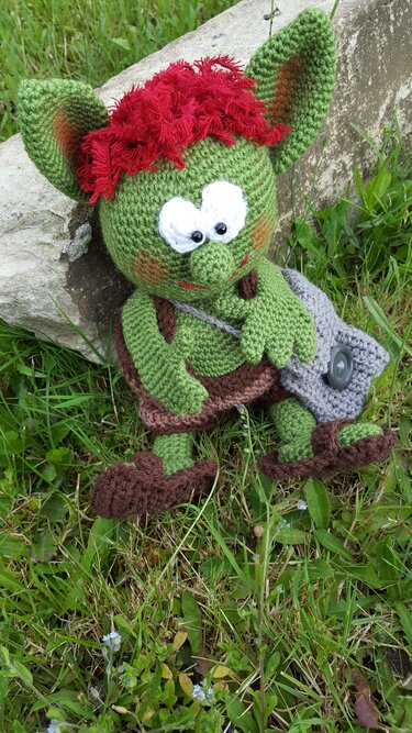 kleiner Troll Cooper - Häkeln