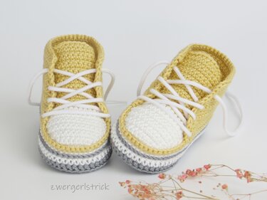 Häkelanleitung - Booties für kleine Zwerge ca. 10 - 11,5 cm - Bild 7