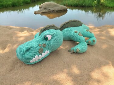 Kiri the crocodile XXL - Crochet