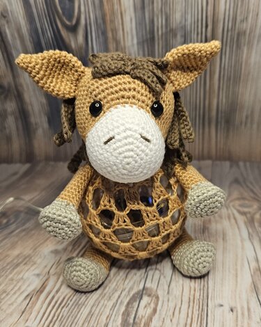 Einhorn und Pferde_Lampe - Häkeln