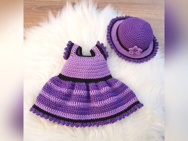 MISS MATHILDA - crochetpattern bunny with dress and hat - Image 3