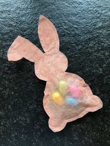 Bastelanleitung Hasensäckchen / gefüllter Hase