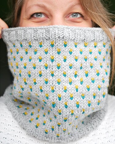 "Marigold" Loop - Strickanleitung für Colourwork-Rundschal - Bild 3