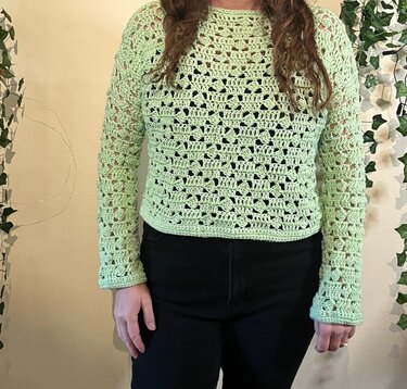 Häkelanleitung Sommerpulli "Spring Meadows" - Bild 2