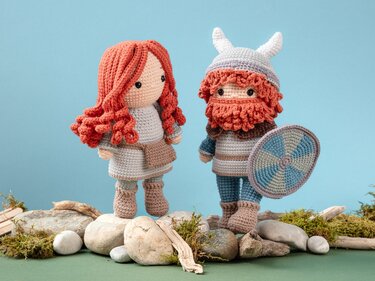 Häkelanleitung Wikinger Ragnar und Alva