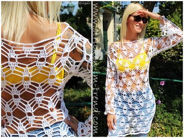 Crochet pattern for a beach dress | tunic AVINO #1