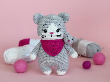 Häkelanleitung Katze Minou