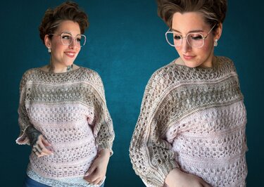 Häkelanleitung Pullover "SHABBY CHIC"