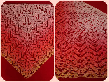 Tuch Olivia häkeln Häkeltuch Dreieckstuch Schultertuch