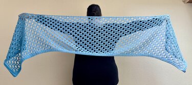 Thyrah - luftige, sommerliche Stola oder asymmetrisches Tuch - Bild 6