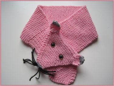 Strickanleitung Schal für Babys und Kinder mit tollem Tiermotiv für Babys und Kinder bis zu 2 Jahren