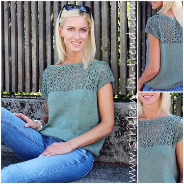 Knitting Pattern for Summer Top | Knit Top MonteNegro #1
