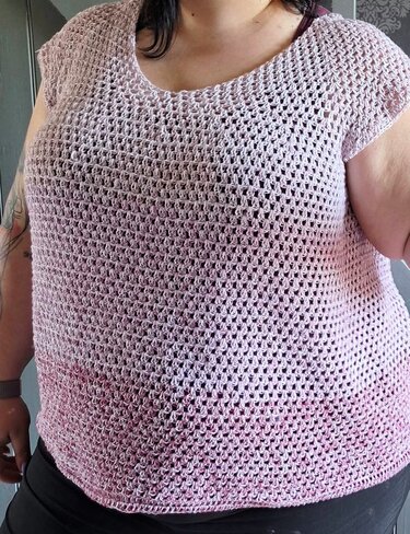 Häkelanleitung RVO Sommerpullover Newbie - Bild 7