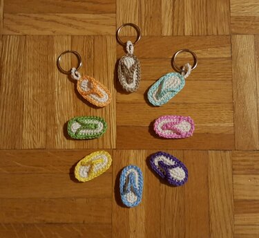 Flip Flop Anhänger - Zeit für den Sommer!!!  Häkelanleitung