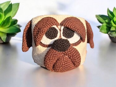 Häkelanleitung Klorollenhut Mops