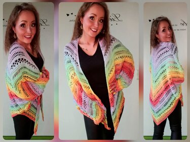 Jacke Ruth häkeln Häkeljacke