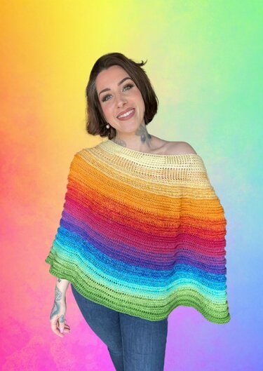 Häkelanleitung Poncho "SPECTRUM"