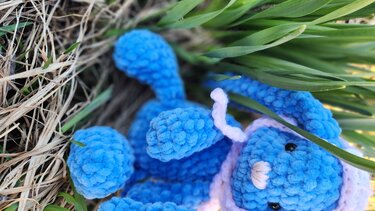 Long Ear Plush Bunny Crochet Pattern - Hat & Scarf Included