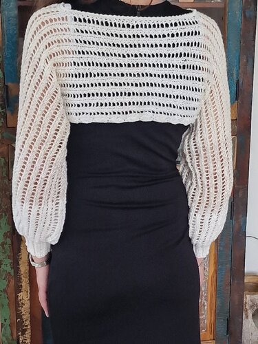 Strickanleitung für den Crop - Pulli "Melanie"