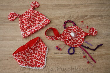 Nähanleitung 3 in 1: Mütze, Loop und Knistertuch