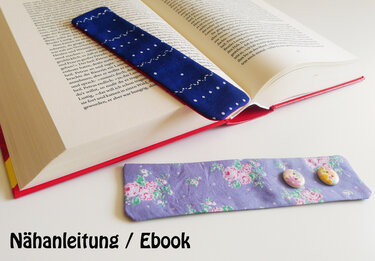 Kostenlose Nähanleitung Lesezeichen, Ebook nähen, Nähen lernen
