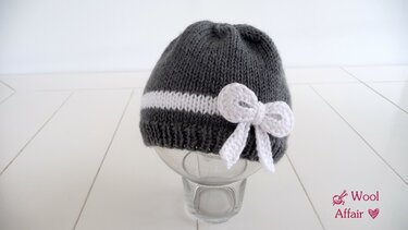 E-Book - StrickAnleitung - Babymütze mit Schleife - No.56