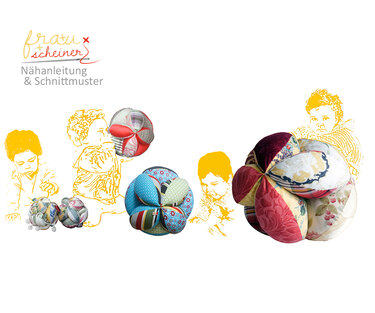 Nähanleitung TraumBälle Patchwork Deko Ball Kissen