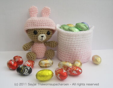 Easter Bears, PDF Crochet Pattern