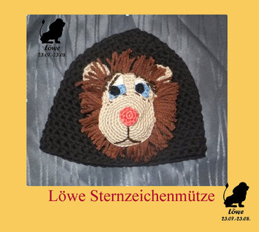 Löwe Sternzeichenmütze - Addon - Häkeln