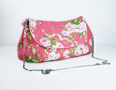 PDF Nähanleitung Clutch Schultertasche Tasche Handtasche