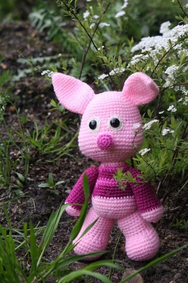 Schweinchen Schlau - Amigurumi Häkelanleitung