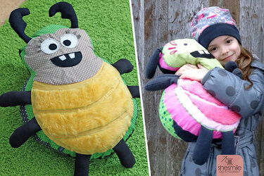 Käferkissen Hildegard (Nähanleitung und Schnittmuster)