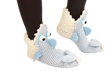 Haussocken "Crazy Hai", Gr. 34-43 - Häkeln