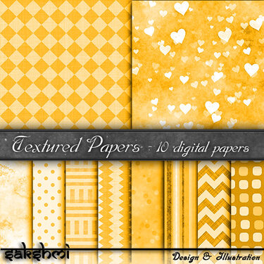 Digital Paper, backgrounds orange - Crafts