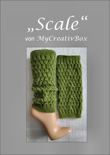 Beinstulpen "Scale" - 14 J. bis Erwachsene--Strickanleitung