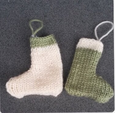 Strickanleitung Weihnachtsstiefel