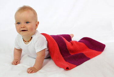 Anleitung Babydecke Herzenswunsch, 2 Größen, Anfängerfreundlich