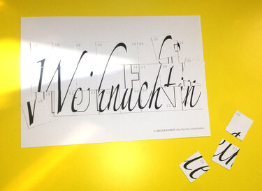 DoItYourself Adventskalender: 24 Kärtchen = 1 Motiv - Basteln