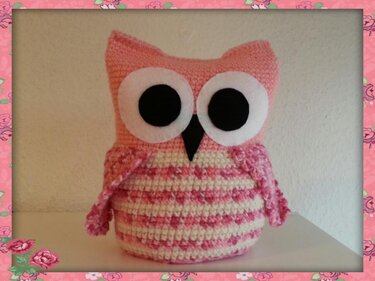 28 Häkelanleitung Türstopper Eule rosa pdf