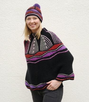Cape / Poncho "Art Deco" knitting pattern