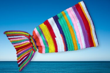 Mermaid Tail Blanket Crochet Pattern