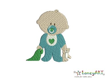 Stickdatei "Baby-Boy / Baby / Junge" Pes Format (Deco, Brother, Babylock) - Sticken