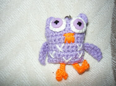 Kostenlose Häkelanleitung Eule Schlüsselanhänger