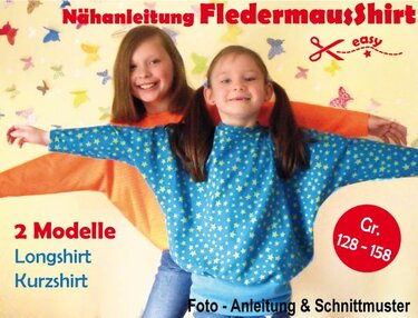 Komfortables Fledermausshirt für Kinder ab Größe 128