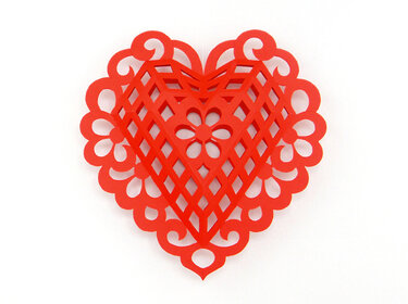 Deko-Herz – Bastelvorlagen und Anleitung - Basteln